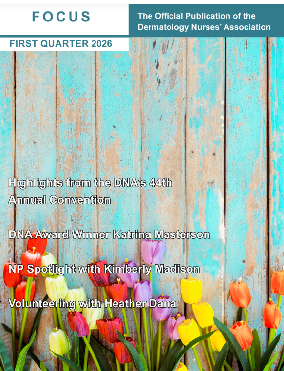 DNAnurses's tweet photo. Have you read our First Quarter edition of FOCUS? Our quarterly publication features articles and information about the latest DNA news, education events, and dermatological information.

Read the latest edition online - https://t.co/I7YmKTD2Ex

#DNA #FOCUS #Dermatology #News https://t.co/wDSz7oIhCW