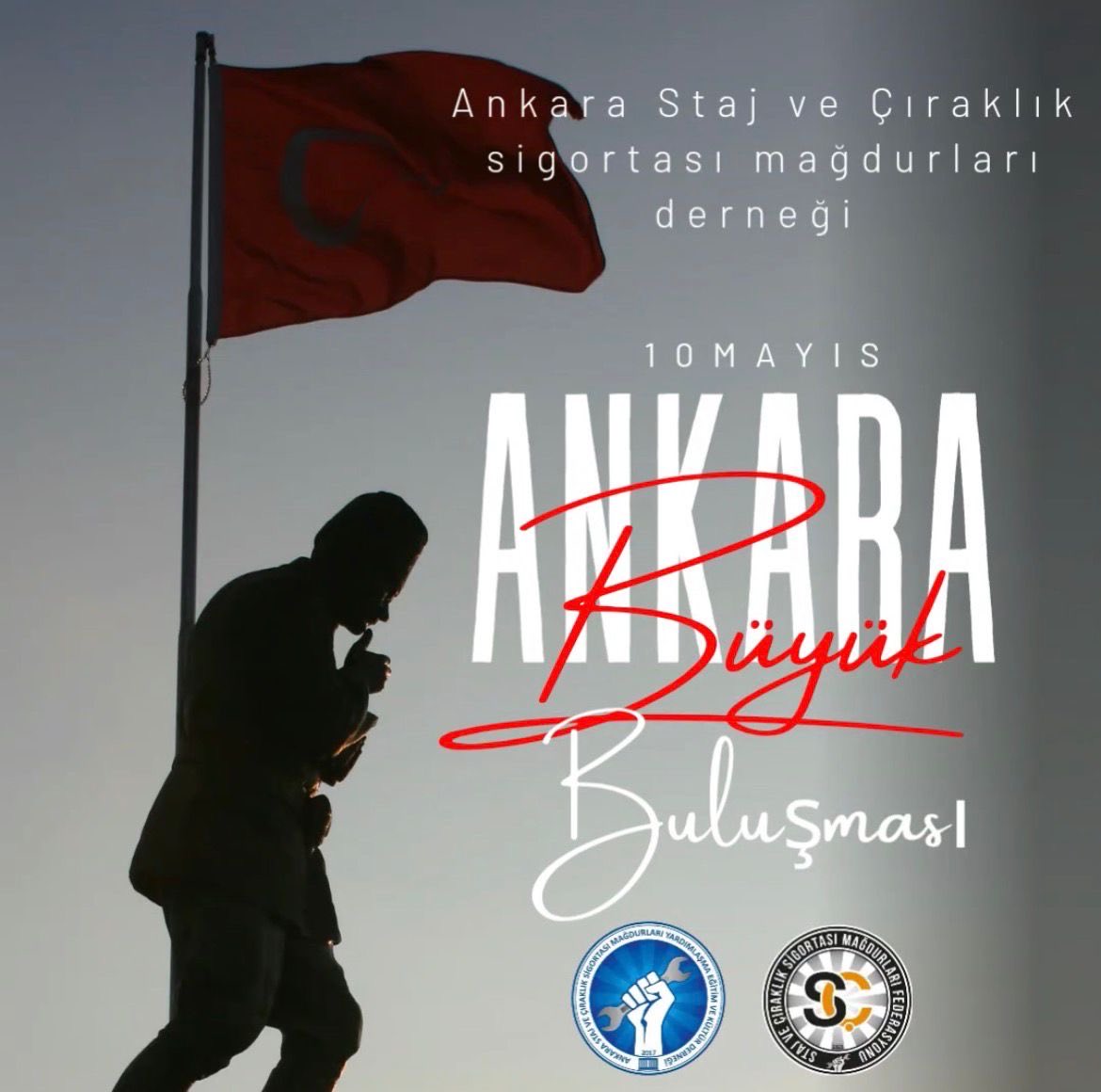 CirakStajFED's tweet photo. 📢 BÜYÜK ANKARA BULUŞMASI 📢

@Akparti 
@herkesicinCHP 
@iyiparti 
@MHP_Bilgi 
@devapartisi 
@SaadetPartisi 
@rprefahpartisi 
@bbpgenelmerkez 
@zaferpartisi 
@_DemokratParti
@RTErdogan
@_cevdetyilmaz
@NumanKurtulmus
@mehmetucum
@oktay_saral
@isikhanvedat
@resulkurt34
@zorlu77
@dbdevletbahceli
@MKalayci42
@erkanakcay45
@UlviYonter
@ifarukaksu
@yasaryldrmMHP
@MhpAnkara06
@eczozgurozel
@MDervisogluTR
@erbakanfatih
@yavuzagiraliog
@YS_Turkoglu 
@umitozdag
@55erhanusta
@ayyuceturkestas
@alibabacan
@mahmutarikansp
@melih_meric
@suatkilic
@fethigurer 
@AliyeErsever 
@ismakgul14 
@cenginyurt52 
@KverSemih
@turkiskonf
@hakiskonf
@diskinsesi
@Tisk_kurumsal
@TUSIAD
@TOBBiletisim
@iloankara
@BirlesikMetal

Yıllardır görmezden gelinen bir gerçek artık susmuyor!

Sigorta numarası verilen ama emeklilikte yok sayılan stajyerler ve çıraklar olarak
hakkımızı istiyoruz, sesimizi yükseltiyoruz!

Ankara Staj ve Çıraklık Sigortası Mağdurları Derneği öncülüğünde düzenleyeceğimiz Büyük Ankara Buluşması ile;
yıllardır süregelen bu büyük adaletsizliği
daha güçlü, daha kararlı ve daha görünür şekilde
kamuoyunun ve karar vericilerin gündemine taşıyoruz.

Bugün mesele nettir:
Çocuk yaşta çalıştırılan, üretime katkı sunan, risk alan insanlar
emeklilikte yok sayılıyor.

Ve biz soruyoruz:
Sigorta varsa, neden başlangıç sayılmıyor?

Bu sadece bir mağduriyet değildir!
Bu, adaletin gecikmesi ve hakların inkârıdır.

📣 Siyaset kurumuna açık çağrımızdır:
Bu mesele ertelenemez, görmezden gelinemez!
Yüz binlerce insanın hakkı için
somut adımlar atılmalı, yasal düzenlemeler derhal hayata geçirilmelidir.

🤝 Sivil toplum kuruluşlarına çağrımızdır:
Sessiz kalmayın!
Bu mücadeleye omuz verin, dayanışmayı büyütün,
ortak vicdanı birlikte ayağa kaldıralım.

❗ Artık yok sayılmak istemiyoruz!
❗ Artık verilen sözlerin tutulmasını istiyoruz!
❗ Artık adaletin gecikmeden sağlanmasını istiyoruz!

Anıtkabir’den Ulus Meydanı’na uzanan bu buluşma;
sadece bir etkinlik değil,
yıllardır bastırılan bir hakkın güçlü bir haykırışıdır!

📌 Program Akışı:
🗓️ 10 Mayıs 2026 – Pazar
🕚 11.00 – 12.00 → Anıtkabir Ziyareti (Tandoğan Girişi)
🕐 13.00 → Basın Açıklaması (Ulus Meydanı)

✊ Haklı mücadelemizden vazgeçmeyeceğiz!
✊ Geri adım yok, mücadeleye devam!

10 Mayıs Ankara’da 
#StajyerlerÇıraklarMeydanlarda