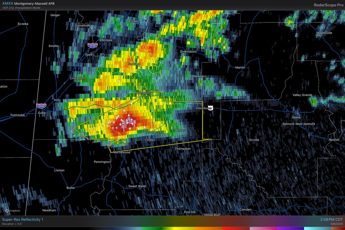spann's tweet photo. Severe thunderstorm warning issued for the northern half of Marengo County in West Alabama https://t.co/tDld0eUDpF
