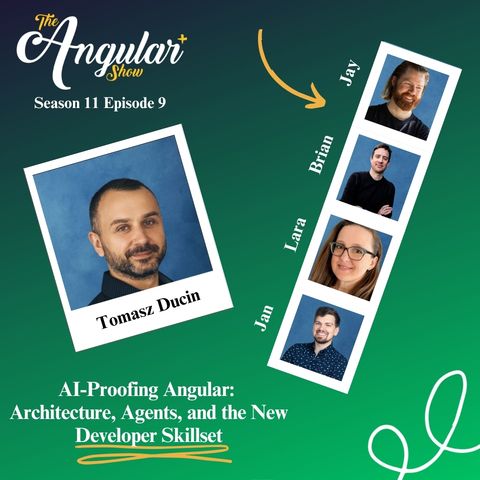 ngconf's tweet photo. AI is making code easier to generate—but not easier to maintain. Today on the show we talk with @tomasz_ducin about #AI, LLMs, #Angular,  &amp; why “removability” might be the next big architectural trend.
🟢https://t.co/NITyUtm4d3
🍎https://t.co/NITyUtm4d3
📺https://t.co/rHMl0VVvGa https://t.co/GPbzkEFefl