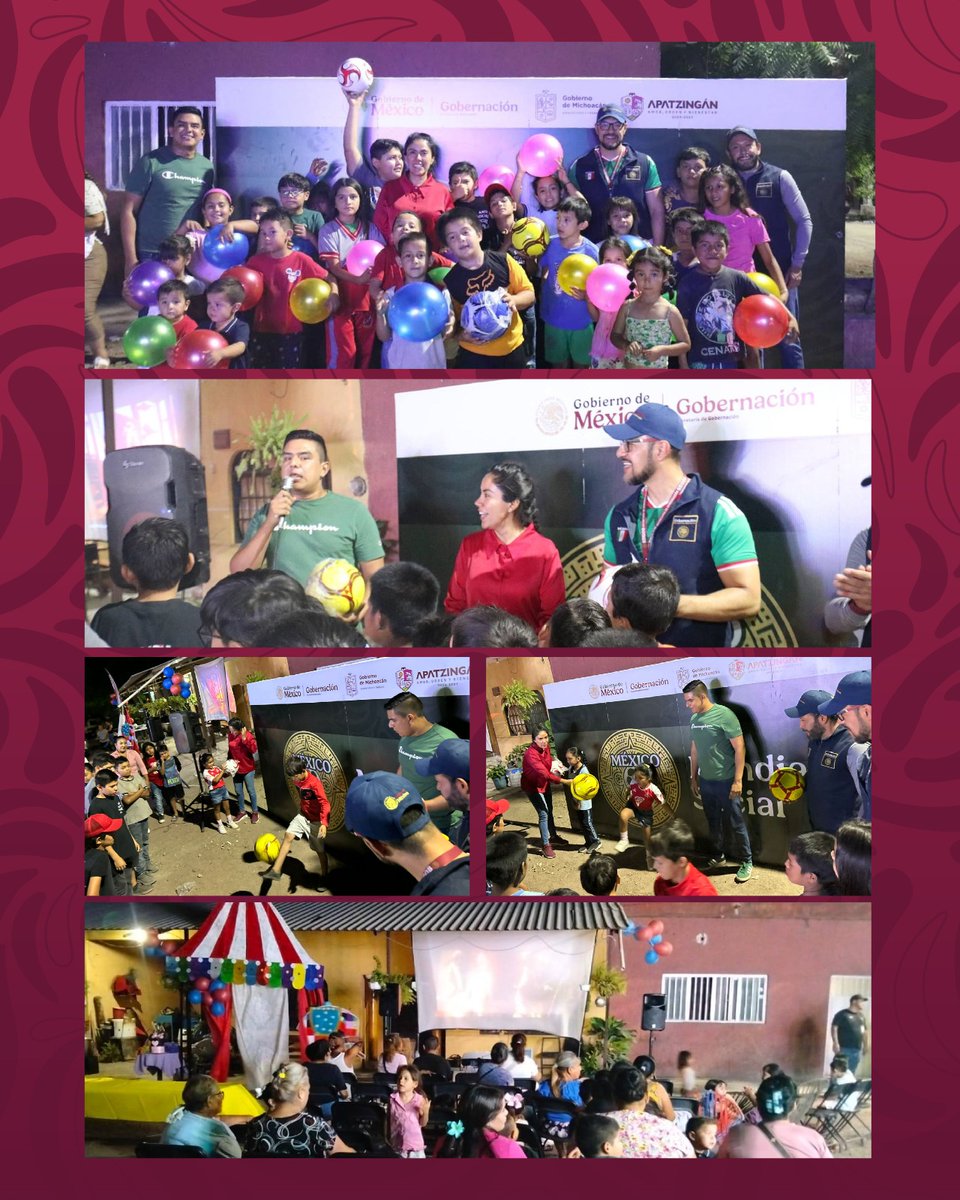 RocioBarcenaM's tweet photo. Con el liderazgo de la Secretaria @rosaicela_, en la colonia “Nueva” de #Apatzingán impulsamos actividades como cine al aire libre y concursos de dominadas, en el marco del #MundialSocial2026, fortaleciendo la convivencia comunitaria. #AtenciónALasCausas #TerritoriosDePaz https://t.co/XQHdMbtmnf