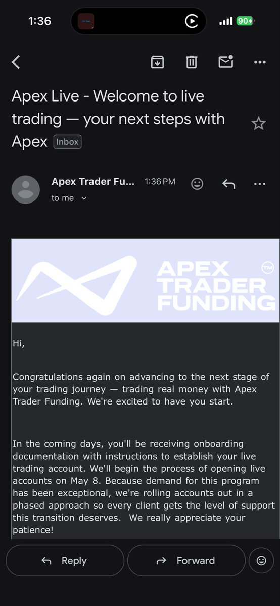 dranch_'s tweet photo. @ApexTradeFund @skelton_apex moved to live 🔥🙏 https://t.co/N4h46u0kDR