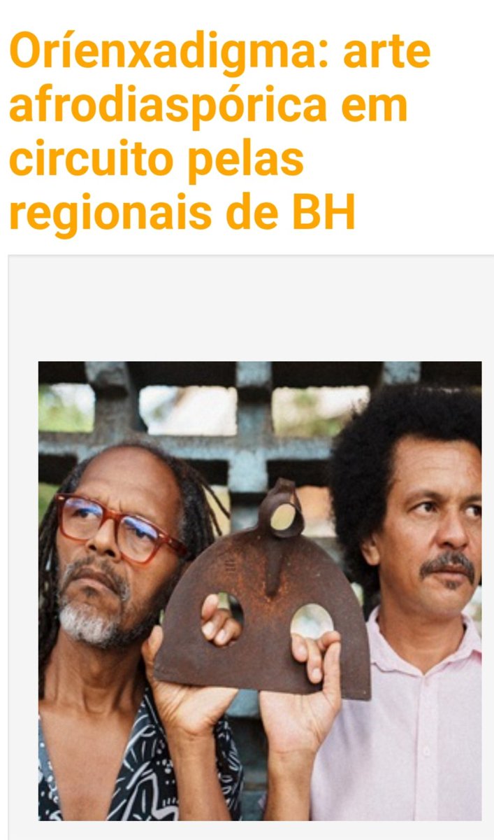 babilakbah's tweet photo. Fique ligado:

"Encontro entre Fernando Costaa e Babilak Bah propõe investigação sobre ancestralidade e memória em quatro centros culturais de Belo Horizonte."

#enxadigma https://t.co/i26xqgSKyM