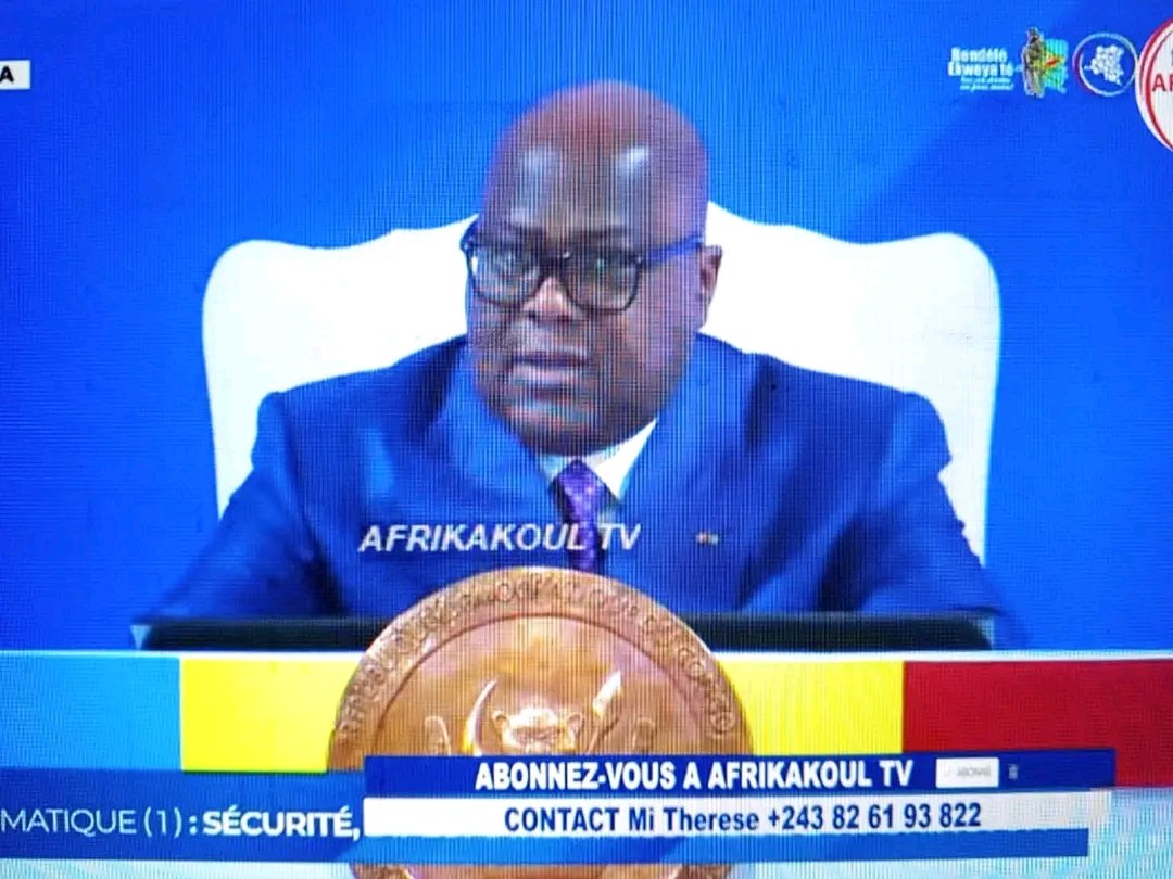 Tshibangu_Mills's tweet photo. Réagissant à propos de l’organisation des élections prévues en 2028, conformément au calendrier électoral, Félix Tshisekedi déclare : « Nous avons réussi la première alternance au pays depuis 1960. Nous n’avons pas le droit de cracher sur un tel héritage. Mais on ne va pas organiser les élections en 2028 sans le Nord et le Sud-Kivu ».
#fatshi
