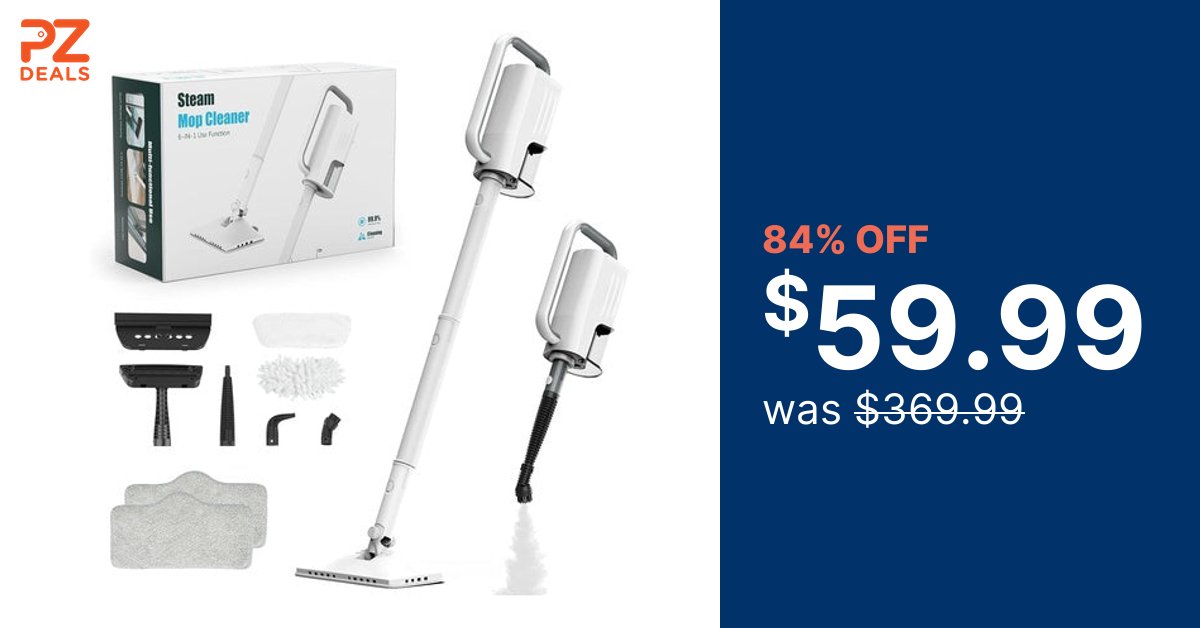 PzDeals's tweet photo. GO FAST!

6-in-1 Multi-Surface Steam Mop for ONLY $59.99! 

Click here to get this deal: 
👉 https://t.co/0Ly4InVhdW https://t.co/Kc37xYT3fn