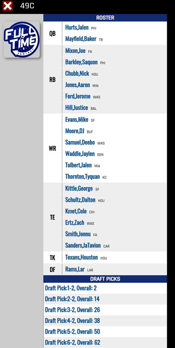 FullTime Fantasy tweet media