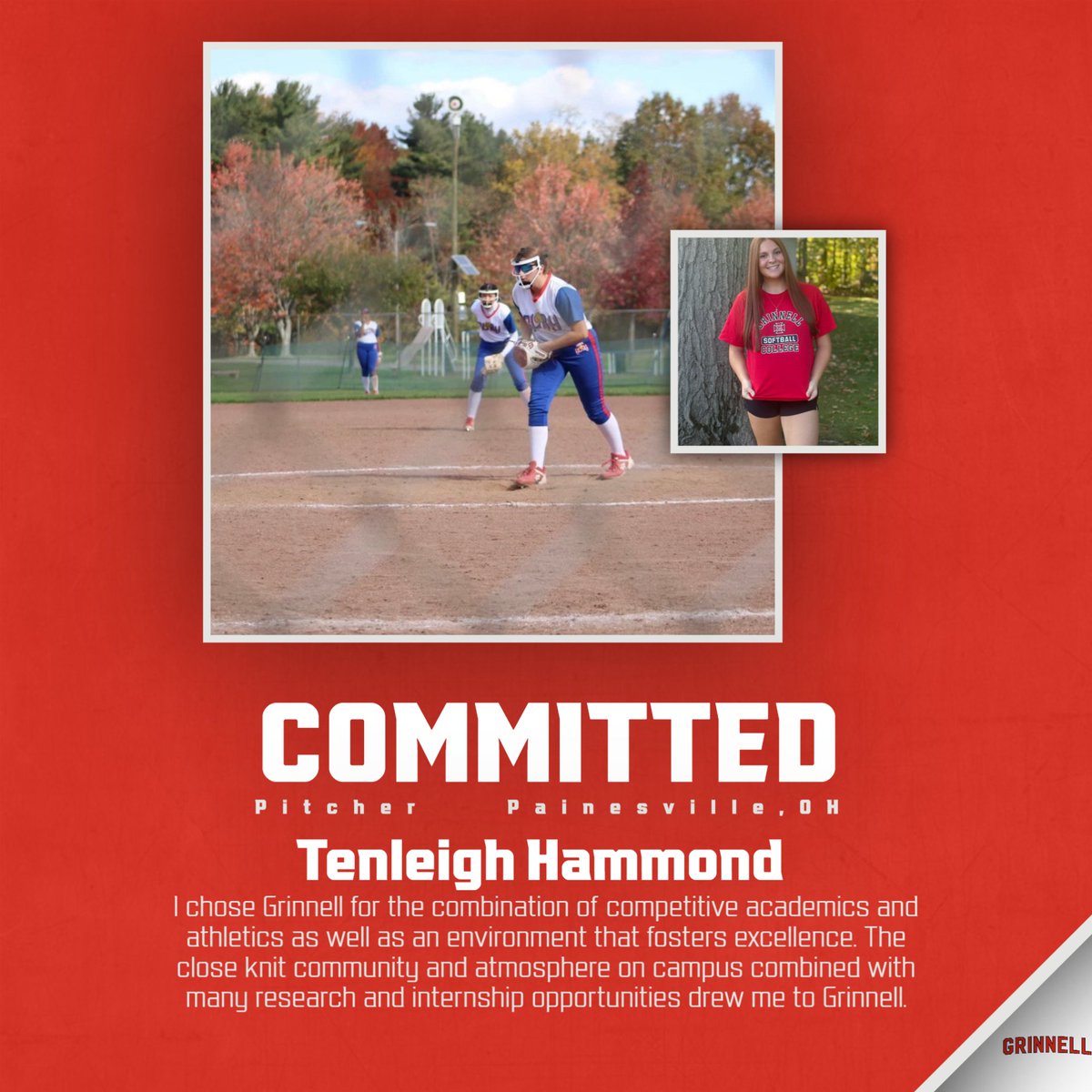 Grinnell College Softball tweet media