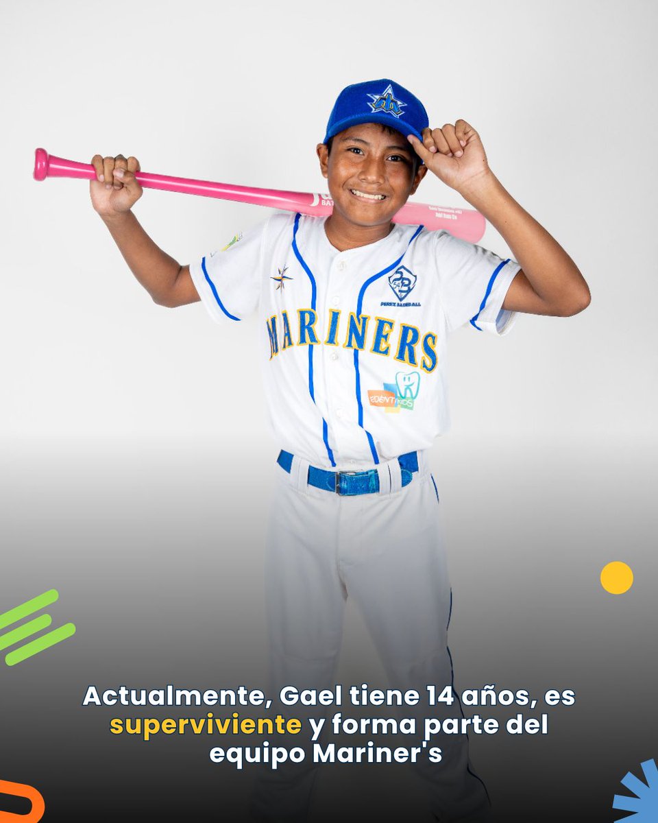 amancyucatan's tweet photo. ⚾💛 Gael fue diagnosticado con LLA a los 3 años y hoy, a sus 14, es un superviviente. Durante su tratamiento, el béisbol fue su refugio… hoy sueña con ser profesional.

Porque el cáncer no es el final: es lucha y esperanza. ✨

#AMANCYucatán #CáncerInfantil #NuncaTeRindas https://t.co/61zeJlFgY8