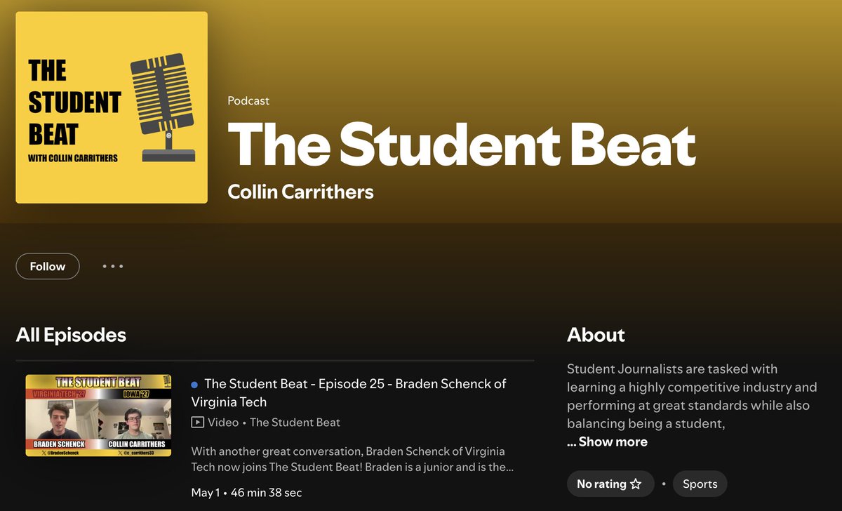 TheStudentBeat's tweet photo. 🚨 ATTENTION 🚨

We have moved the podcast to its very own YouTube channel and got it back on Spotify and Apple Podcasts! You can find all current and upcoming episodes with these links below and in the bio from now on! ⬇️ https://t.co/eDCp9eTm0a