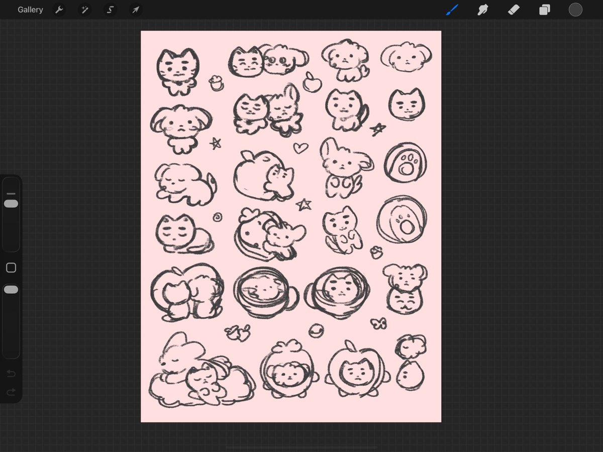 puppy x kitty stickers...