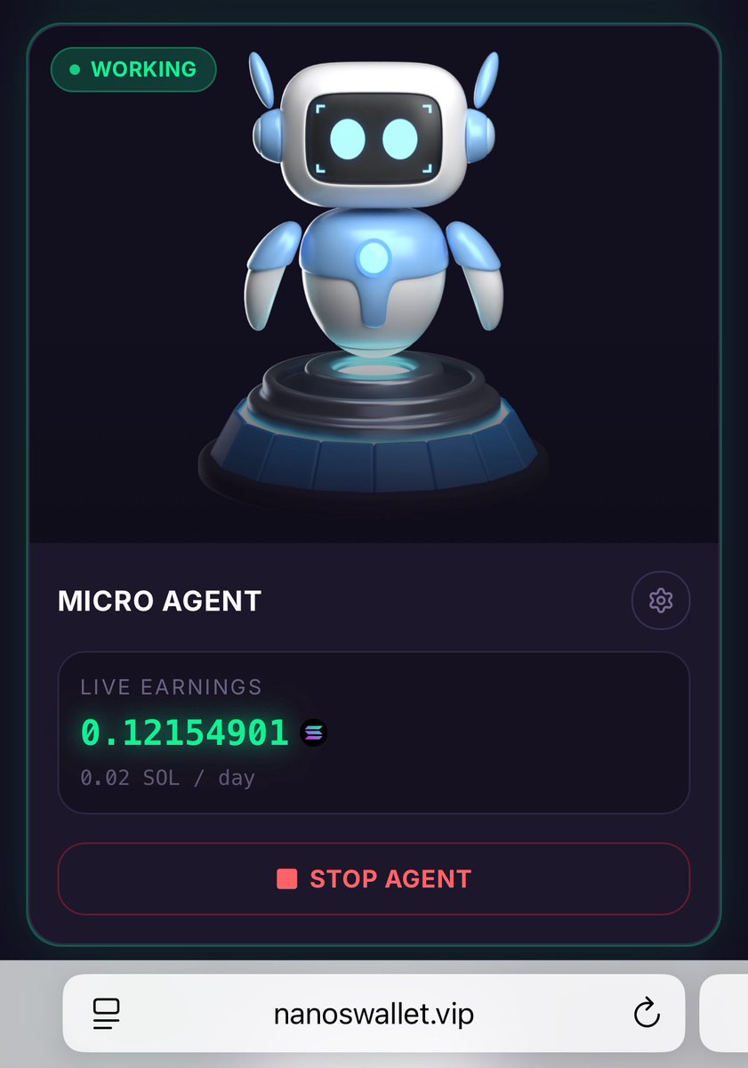 Unemployydd's tweet photo. Why is use nanos wallet agents 🔥

• Cash out earnings every hour 
• Earn SOL 24 hours per day
• No minimum withdrawal 
• 0% withdrawal fees

Start now https://t.co/tY2K5uAON3 👈 https://t.co/oMscPV01sL