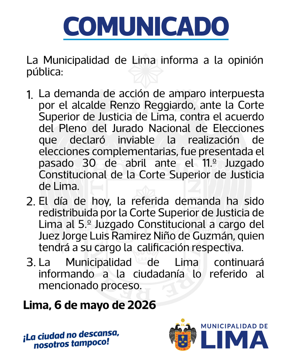 Municipalidad de Lima tweet media