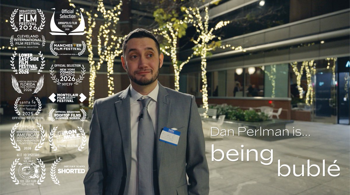 danjperlman's tweet photo. BEING BUBLÉ has had a great film festival run. Thank you so much to all who have screened and enjoyed. Avail on YT now- https://t.co/k9dQdi7JLG