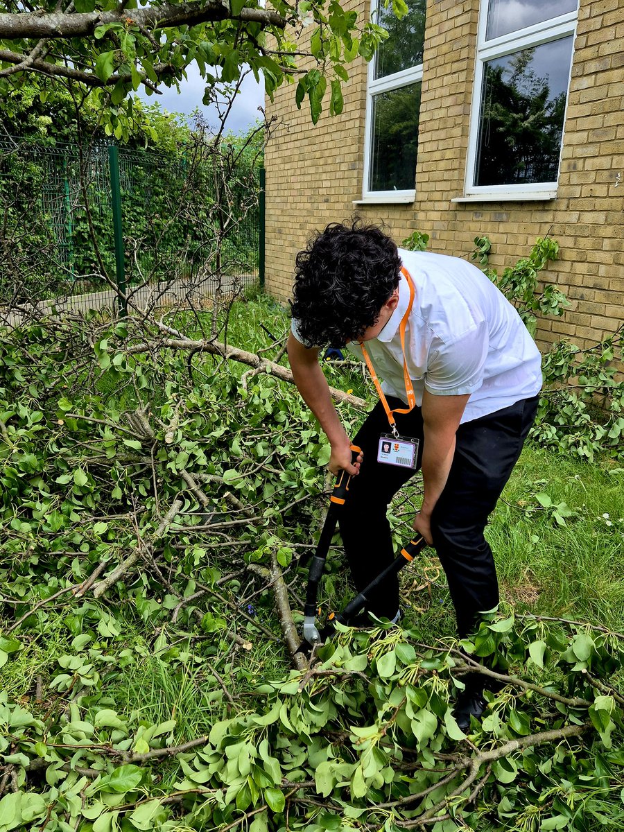 ncc_chaplain's tweet photo. A new term and a new #6thForm #gardening @enrichment team @NCCBrent. Today was tidying up around the #NCC6 apple orchard. Working together, chatting together &amp; sharing gardening experiences.  @Brent_Council @CaritasWestm @RCWestminster https://t.co/XBlX7HAcNm