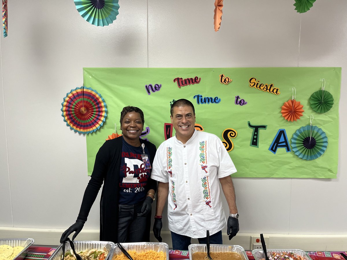 DanielElem_'s tweet photo. Yesterday we celebrated Cinco de Mayo and Teacher Appreciation Week with a delicious luncheon. Thank you Mrs. Crosby, Mr. Garza and Mrs. Franco. We also received personalized luggage tags because summer is around the corner. @DuncanvilleISD @REHdz79 https://t.co/G4FeiqAJ4r