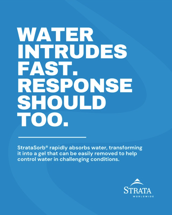 StrataWorldwide's tweet photo. Managing wastewater underground is critical for safety &amp; production. For decades, water control has shaped mine design.
StrataSorb is a super-absorbent polymer that expands on contact, turning liquids into a lightweight solid for easy handling—helping control wastewater. https://t.co/zogQO3Fe2y