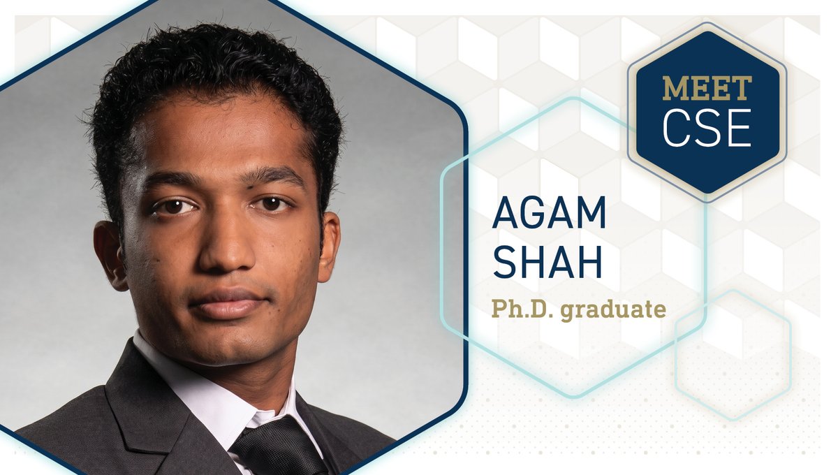 GTCSE's tweet photo. Oh, the places you'll go... like starting a new business!

Agam Shah is a co-founder and CEO of a fintech startup! He is also taking a break from work tomorrow to graduate from #GeorgiaTech!

Meet Agam and learn more about his PhD journey in the 🔗👇

https://t.co/ZDYiHRp6W8 https://t.co/Ygj4sRm8NC