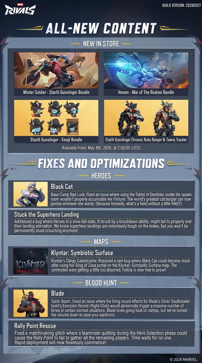 New Marvel Rivals Patch Notes!
