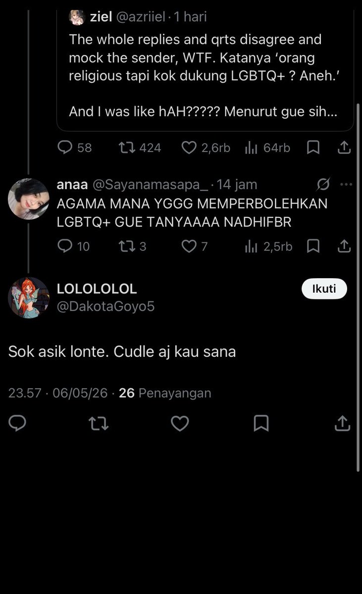 leavethisday's tweet photo. @DakotaGoyo5 @ndfarya @Ronjuror ya udah tau konservatif patriarki mentok, yang ga wajar mah lu bukannya edukasi feminis kek gini biar gerakan ini ga dicap jelek disini, atau malah jgn jgn lu sama kek dia, lu aja juga sering pake term misoginis kek slutshamming orang lain yang ga sejalan sama pemikiran lu https://t.co/Esy77PyzVp