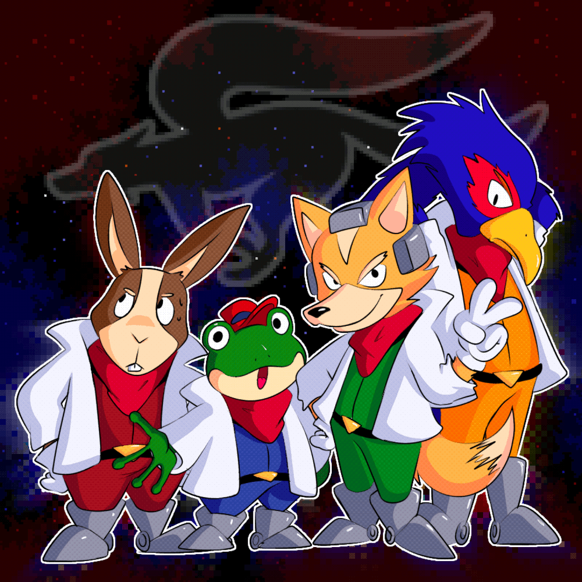 FunnyMan64_'s tweet photo. "We need your help, Star Fox!!" #starfox https://t.co/U6g8sU56P0