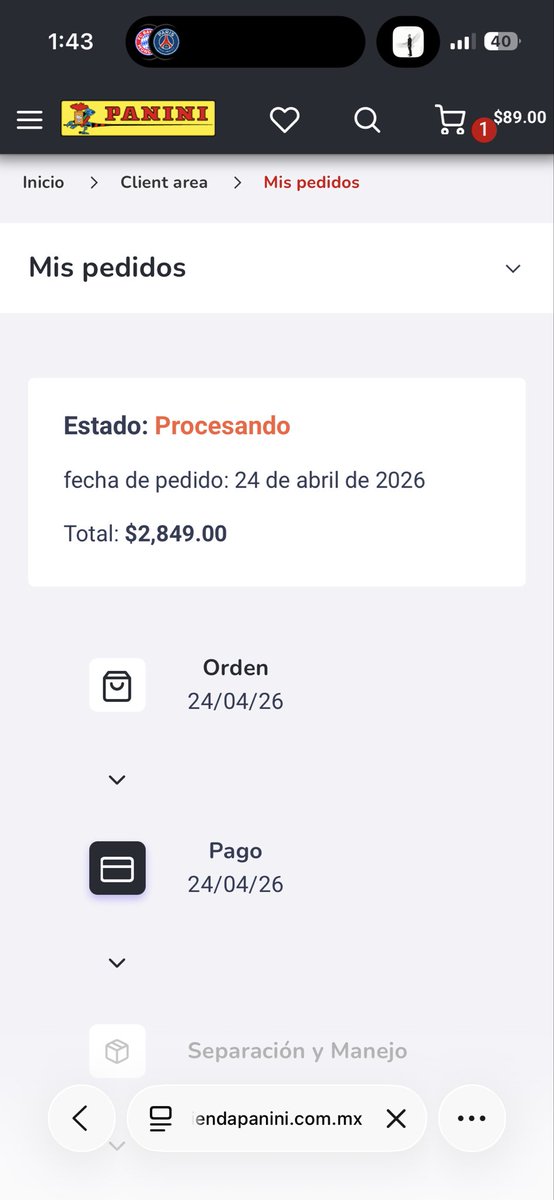 AMLOTEAMO's tweet photo. Hola @SoportePaniniMx 
Ya van más de 10 días y aún no me dan respuesta de mi pedido de mi álbum  del #mundialdefútbol @PaniniAmerica  😓
¿Que se hace en estos casos? https://t.co/2wJm2QRhE7