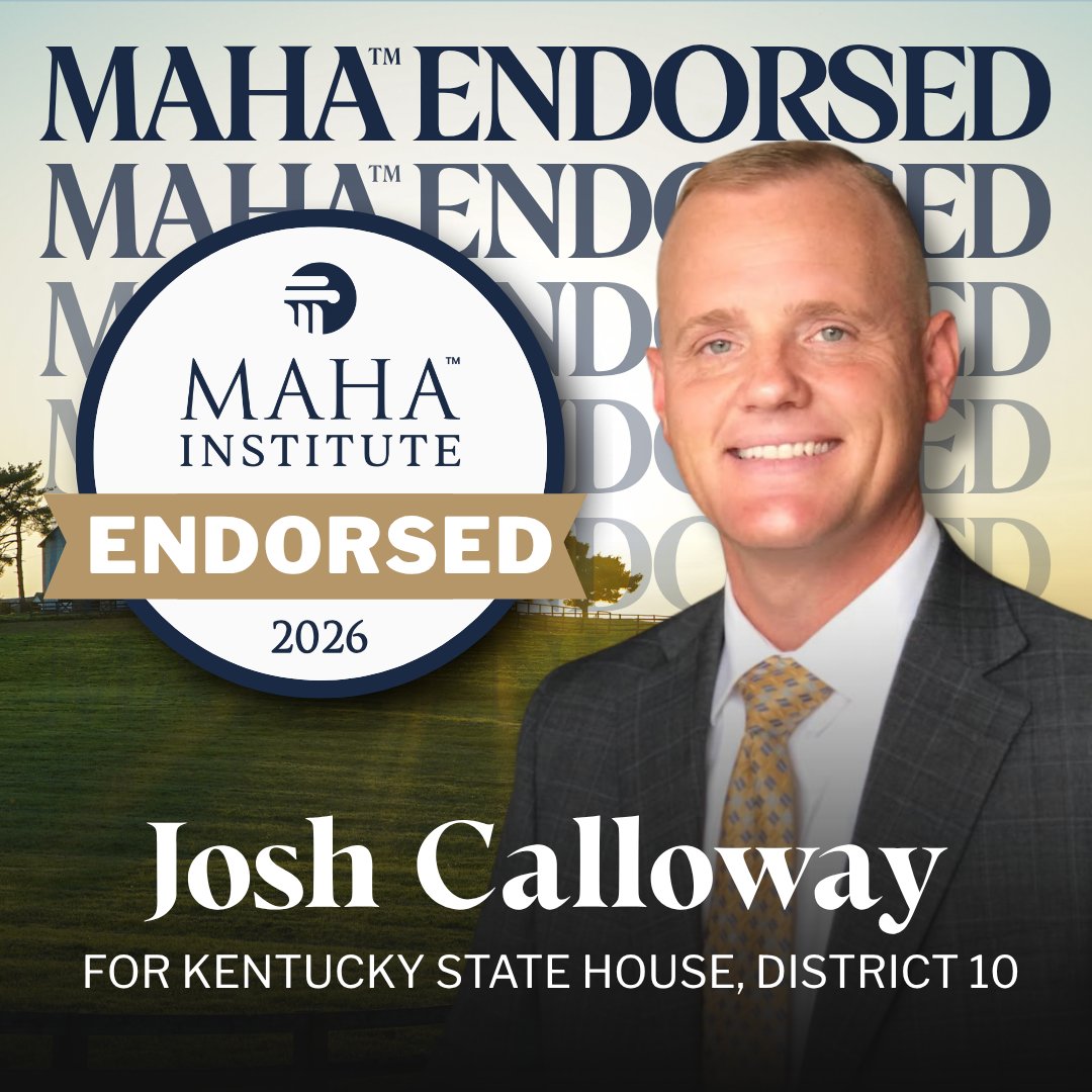 MAHA_Institute's tweet photo. 🗳️We are pleased to endorse Josh Calloway for Kentucky House District 10. @CallowayforKy 

Calloway stands as a relentless champion for the MAHA mission, particularly in his fight to protect the most vulnerable from pharmaceutical exploitation. By filing groundbreaking legislation to investigate how Medicaid may be incentivizing the over-prescription of psychotropic drugs to our children, he has demonstrated a sophisticated commitment to transparency and informed consent. 

Drawing from his deep-rooted values and his refusal to allow schools to act as agents of the state at the expense of parental rights, Josh brings a courageous and uncompromising perspective to the fight for medical freedom.