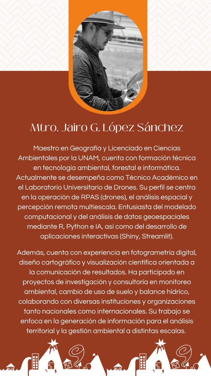amerhid's tweet photo. ¡Te invitamos a participar en los talleres del #CONRHID2026! 🌎💻🎮

Inscríbete al taller “Fundamentos y operación de RPAS con aplicaciones en la gestión de riesgos”, impartido por Mtra. Paz Coba y Mtro. Jairo López, Técnicos Académicos del Laboratorio Universitario de Drones. https://t.co/DWed4wQTXo