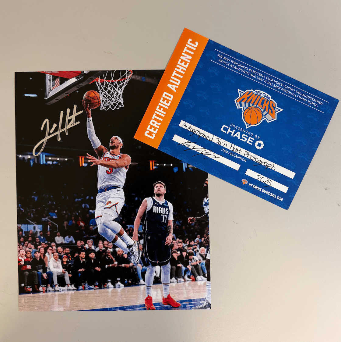 TeamTSF's tweet photo. @nyknicks  Autographed Photo of Josh Hart of the New York Knicks Basketball for a #charityauction of the Turner Syndrome Foundation #turnersyndrome Bid now https://t.co/iHVuOF5PhI https://t.co/mgZVO91Z8s