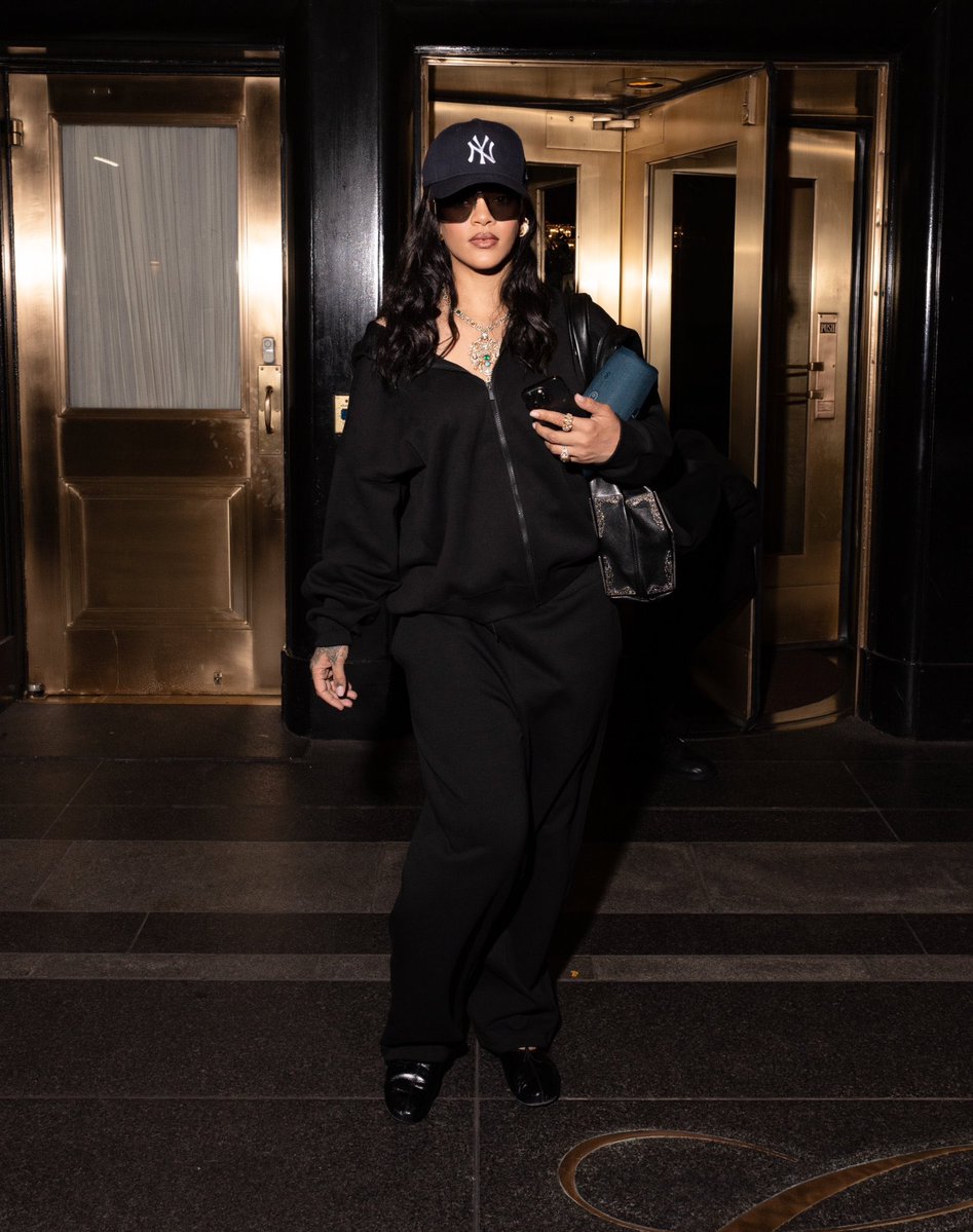 Rihanna in NYC today.