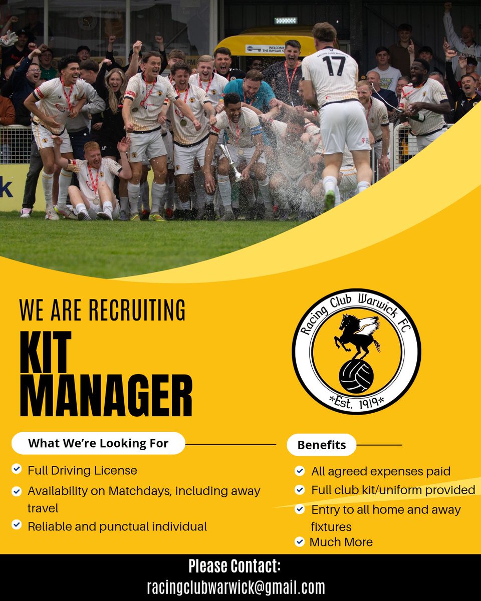Racing Club Warwick FC tweet media
