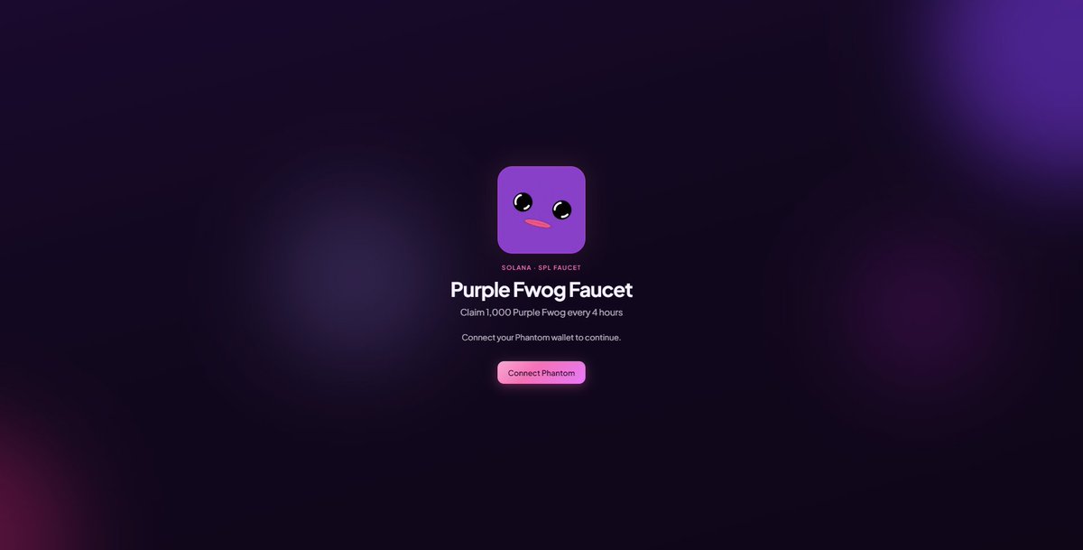 PurpleFwogAnon's tweet photo. Ui update on Faucet! Check it out!
Coming soon! Build with us! @anoncoinit 
https://t.co/JSNEycR2qh https://t.co/7d269RSZWZ