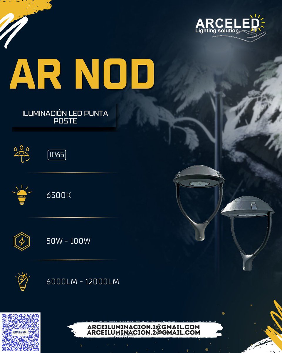 arceiluminled's tweet image. 💡 Modelo: AR-NOD
🔅 Potencia: 50|100 W
👉 Aplicación: Exterior

Cotiza con nosotros: 
3327993806 / 3315837691

#iluminación #luminaria #led @seguidores @todos @destacar