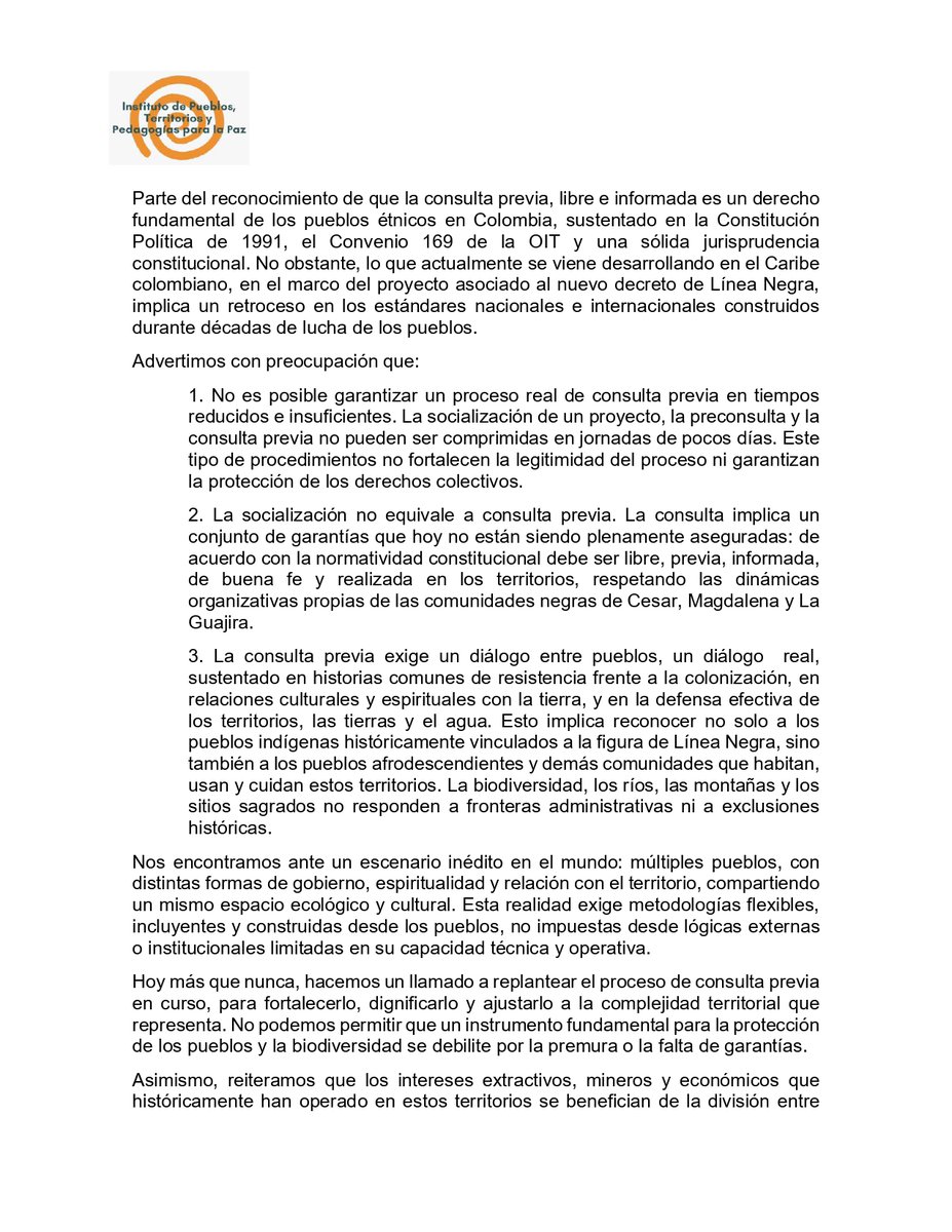 Instituto Pueblos Territorios Pedagogias para Paz tweet media