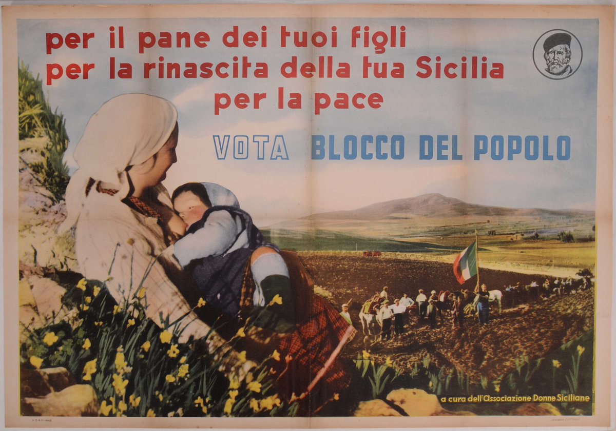 muenzenberg's tweet photo. I #siculo-normanni si sono fatti dare da #Londra la solita "regione" con la quale sperano di diventare #coloni pure loro. Togliatti li fotte e li schernisce pure: facendo mettere il fucilatore dei siculi, #Garibaldi, nell simbolo. "Votate Blocco del Popolo e state tranquilli"/3 https://t.co/BYbZhNSCBF