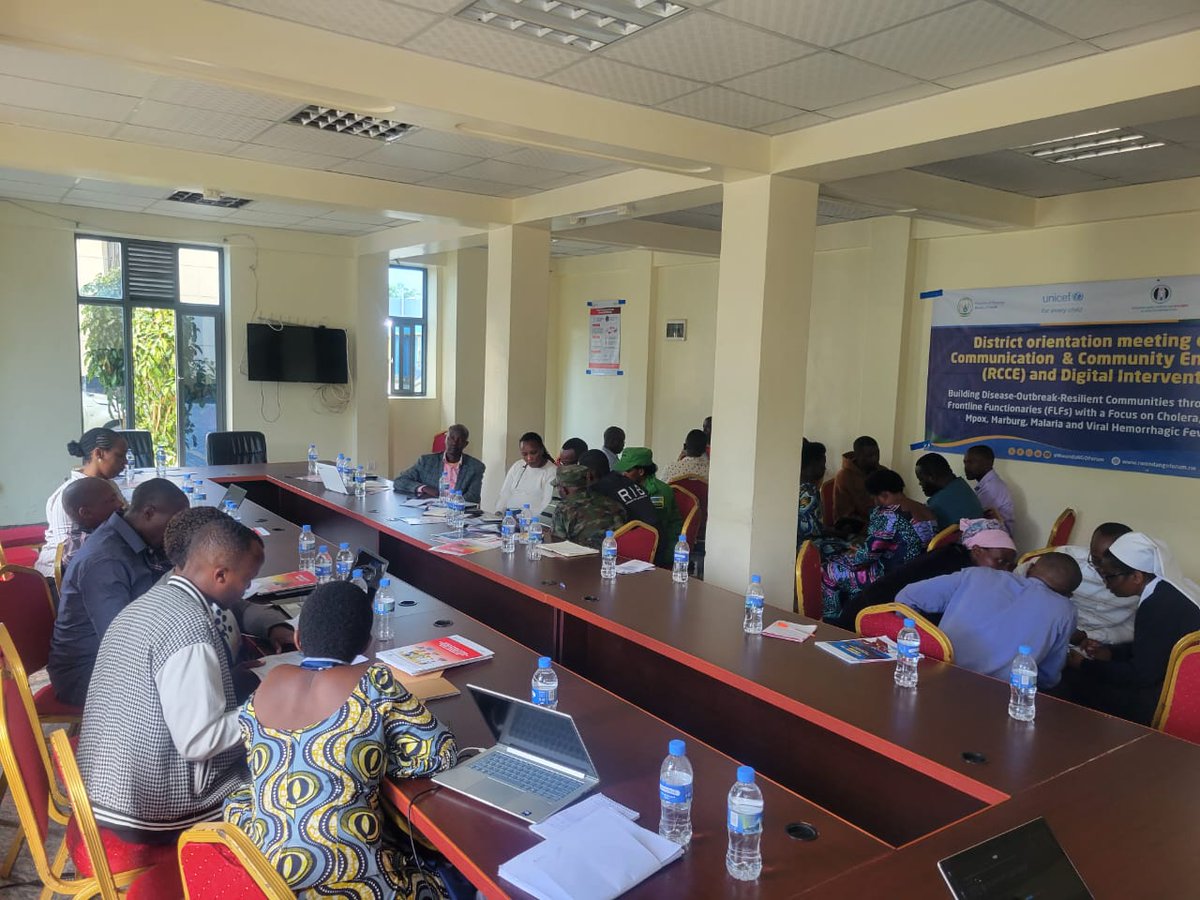 RwandaNGOForum's tweet photo. We are Stronger Together!
 In partnership with @RubavuDistrict , @RwandaNGOForum and @RBCRwanda  with support from @unicefrw successfully conducted an orientation meeting on Risk Communication and Community Engagement (RCCE) and digital interventions. The meeting convened district leadership, healthcare providers, Security Organs, CSOs, Faith-Based Organizations and community representatives marking a strong milestone in collective action to build disease-outbreak-resilient communities. The engagement achieved key results, including alignment on RCCE strategies, strengthened district ownership and clear coordination mechanisms for effective implementation of community-centered interventions.

@RubavuDistrict  authorities commended the partnership and reaffirmed their commitment to community-driven prevention and response, recognizing that saving lives starts with informed and empowered communities.

Key meeting outcomes include:
⏩ Prioritization of targeted RCCE and prevention interventions
⏩ Strengthened multi-level coordination (national–district–community)
⏩ Enhanced real-time response and feedback systems
⏩ Increased community ownership and engagement
⏩ Improved linkages between communities and health systems
⏩ Empowerment of frontline functionaries (FLFs)
⏩ Stronger action against misinformation and rumors
⏩ Promotion of inclusion, human rights and gender-responsive approaches

Together, we reaffirm our commitment to partnership, collaboration and coordinated action because resilient communities save lives.

#CommunityLedPrevention #CommunityEngagement #CommunityResilience #Partnership #Collaboration #HealthForAll #LeaveNoOneBehind

@RwandaHealth  @nsanzimanasabin  @JNdayizigiye  @RwandaLocalGov  @BGakire  @edrwagasore  @eRemera  @TuyishimeAlbert  @BrianChirombo  @IOMRwanda  @UNmigration  @Ash_Carl80  @Health_IOM  @japaninrwanda  @FCDOGovUK  @UNRwanda  @AurelieRG  @ambafrancerwa  @EUinRW  @EU_Partnerships   @UKinRwanda   @GermanyinRwanda  @bkateera  @CHAI_health  @PIH_Rwanda  @DrAdelakin  @UNFPARwanda  @AndrewGasoziNtw  @expertisefrance  @EF_LINITIATIVE  @PMudakikwa  @semakulam  @RwandaAgri  @Knooliet  @Imbuto  @healthiconaward  @GlobalFund  @Pandemic_Fund  @ahfrwanda  @eannaso  @GatesAfrica  @PATHadvocacy  @DrDanielNgamije  @uwaliraye