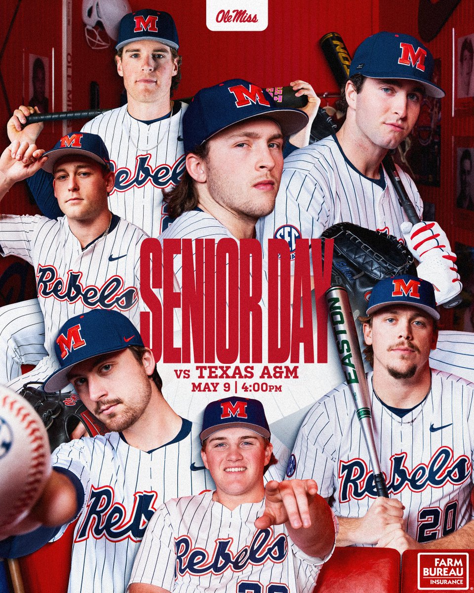 OleMissBSB's tweet photo. This Saturday is Senior Day!

Come support our seniors ⬇️
🎟️: https://t.co/EyXxQXIoyB https://t.co/SEGzbiFhBQ
