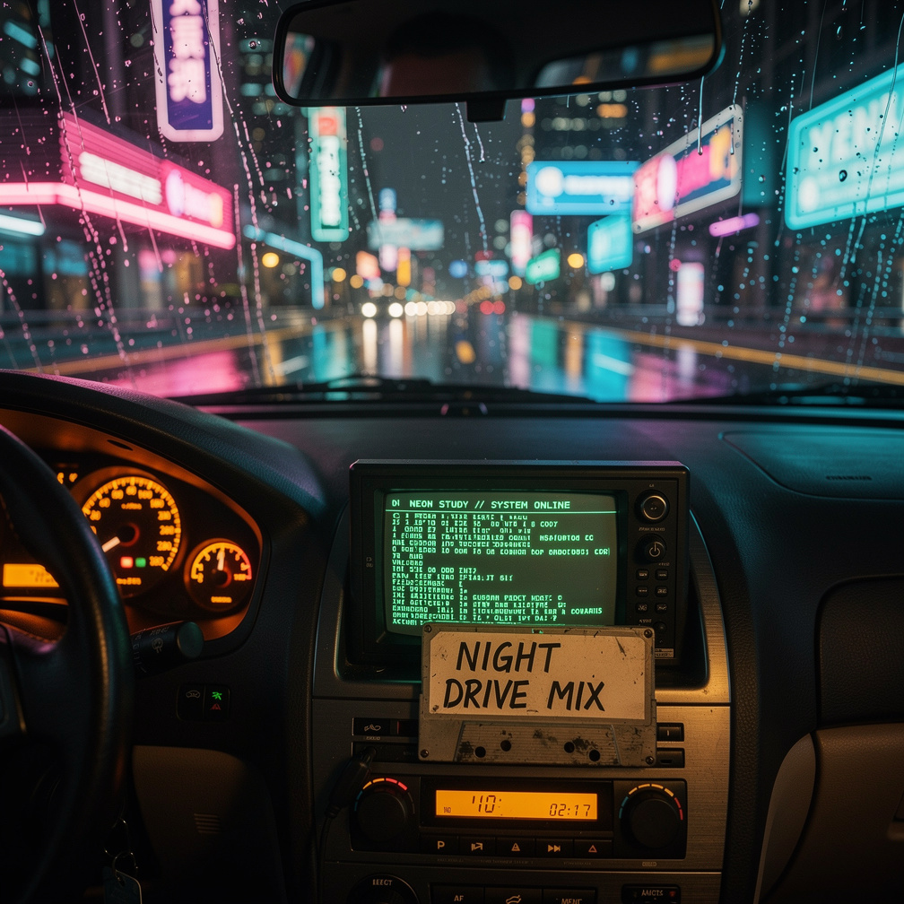 NeonStaticX's tweet photo. At night, your IDE whispers… and 'Segmentation Fault' becomes a drive banger.🚗💨⁠
⁠
Tag your buddy 👀
https://t.co/xXRJXRJFT3⁠
⁠
#NightCoding #DarkSynth #CyberpunkVibes⁠
#aesthetic #cyberfunk #musicproducer #beats #musicproduction #cyberpunk #beatmaker #ambientmusic #chill https://t.co/uK4UqOGnaZ