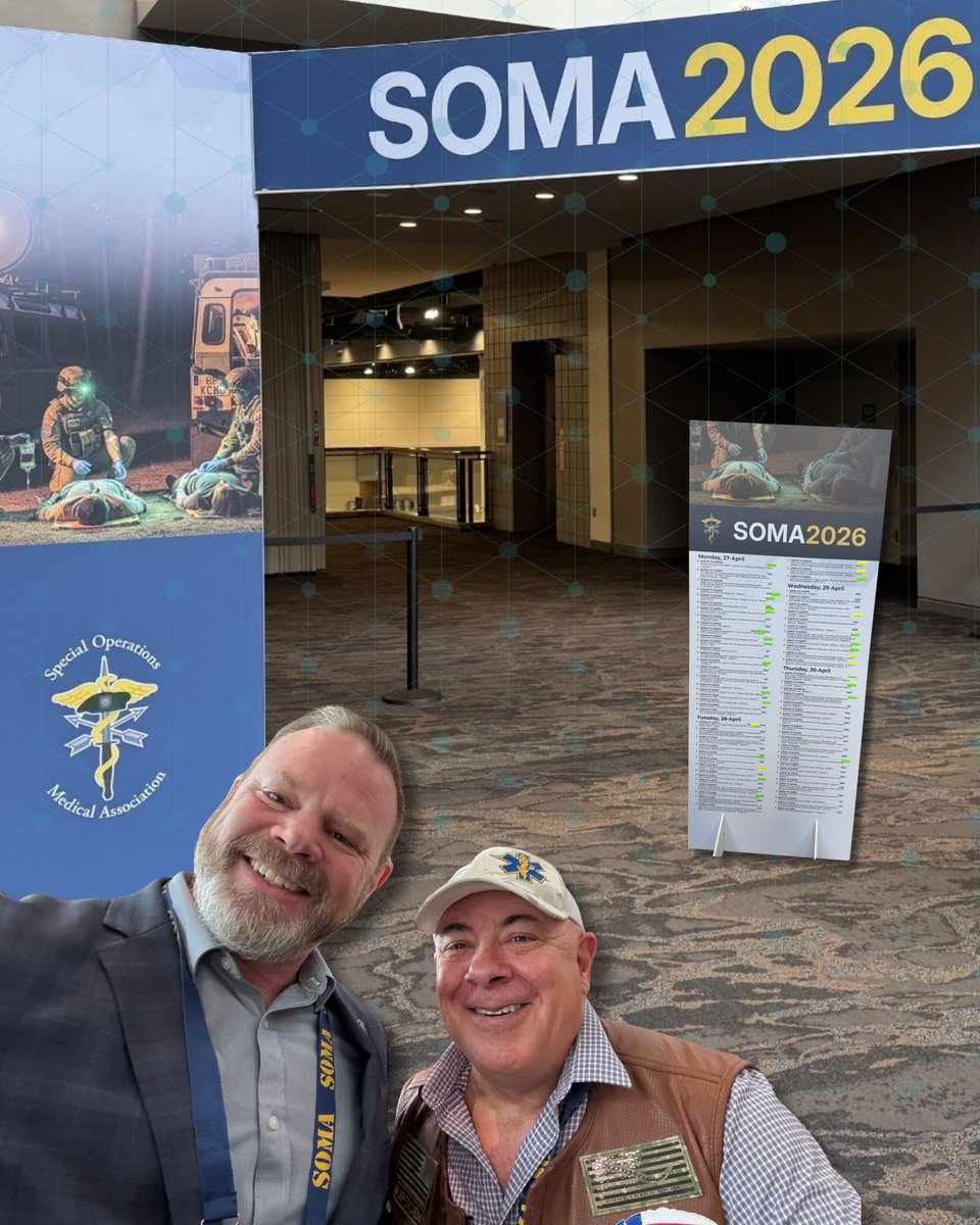 LoyalSourceGS's tweet photo. Our VP of Medical Disability Exams represented Loyal Source at #SOMA, uniting prehospital, tactical, and deployed medicine. Key takeaway: clinical execution, data, and training—areas we’re scaling in our MDE program. Proud to help shape mission‑ready medicine 🩺 https://t.co/FfOmouSqZP