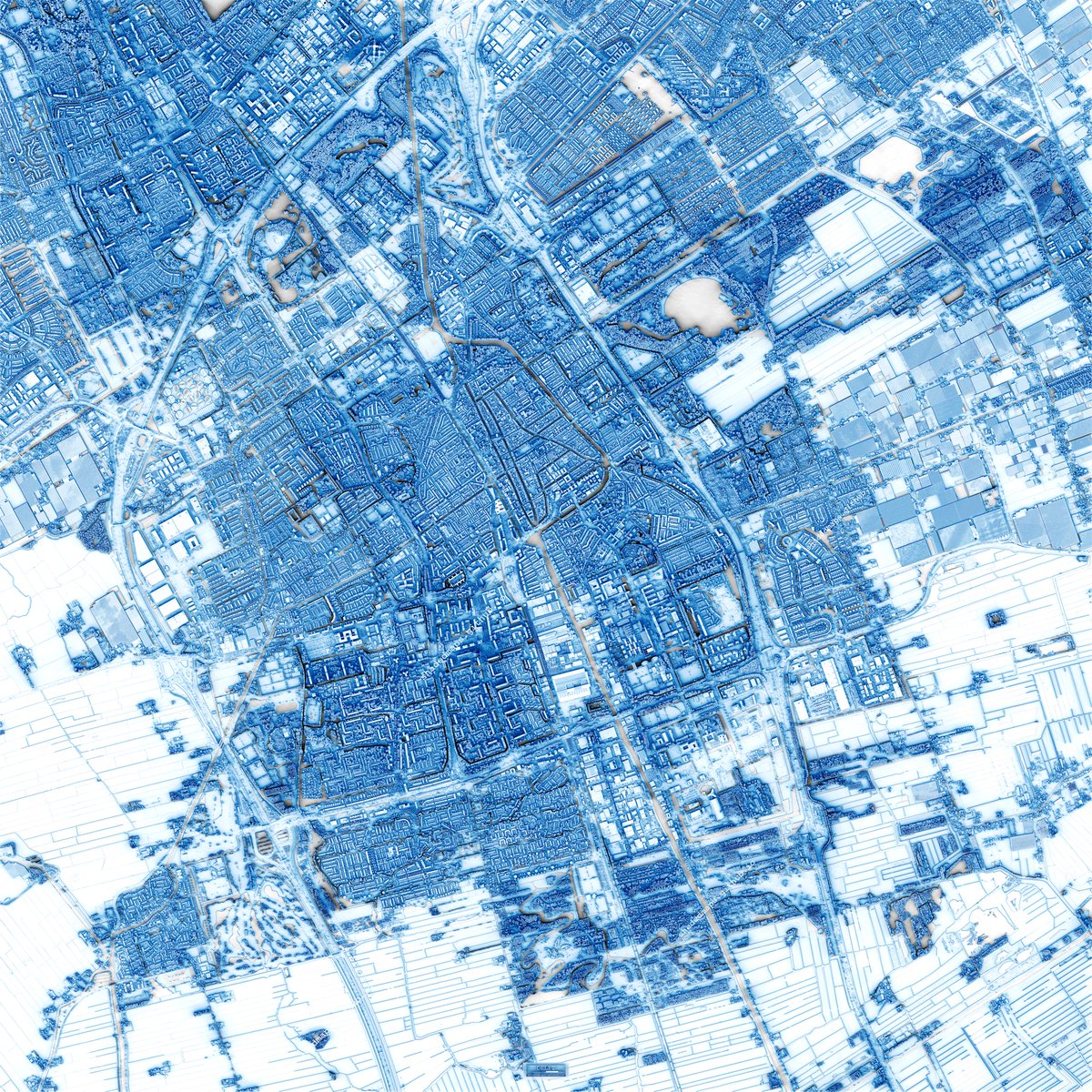ShadedMaps's tweet photo. A very detailed shaded map of Delft, Netherlands. The full map is 18000 x 18000 pixels with 0.5 m resolution and is available at https://t.co/hs0XhI8Ann
Data source: https://t.co/8sUTVDRnJi [Rijkswaterstaat].
#shadedrelief #dataviz #shadedmaps #GIS #gischat https://t.co/0JMyl26Ovu