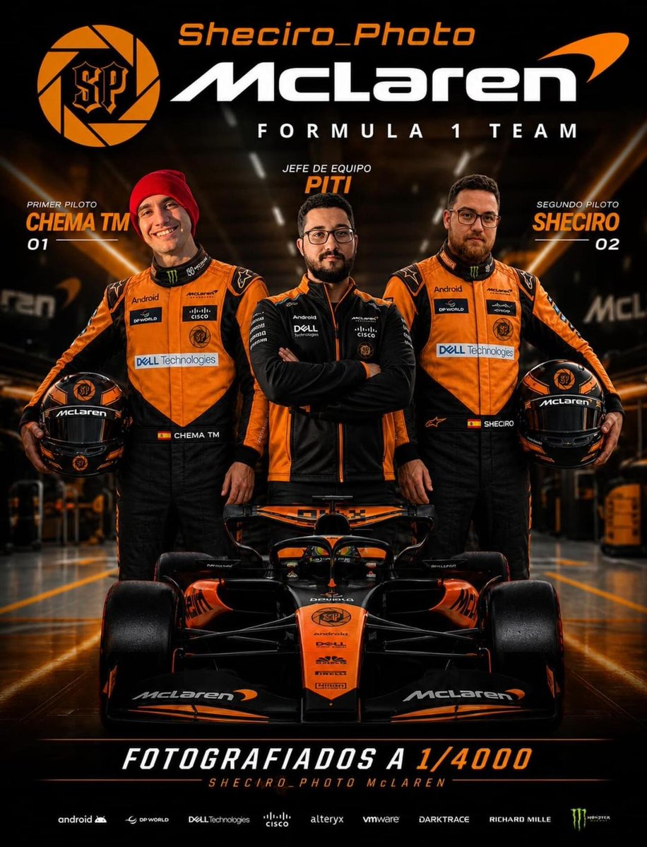 BelfoCommunity's tweet photo. 🧡SHECIRO_PHOTO MCLAREN🧡

Ojo, no os olvidéis de que también tendremos representación en F1 de la mano de Sheciro_Photo, con la misma estructura que en la temporada anterior:

⚙️Jefe de equipo: @PitiTwitch

🏎️Piloto: @el_chema_tm
🏎️Piloto: @Sheciro

Este domingo nos vemos👀 https://t.co/DLbiDizEEu