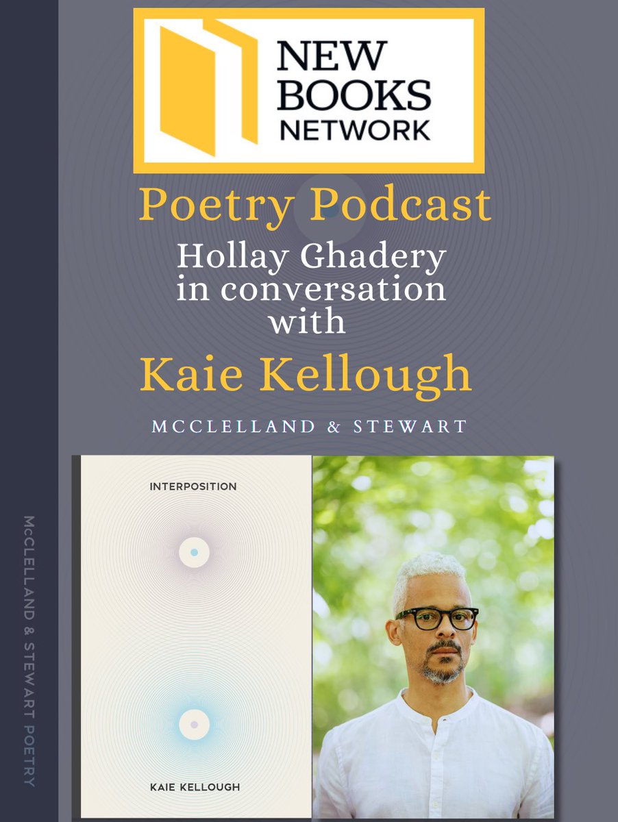 Hollay2's tweet photo. In this NBN episode, I speak with Griffin Prize winner Kaie Kellough about his new long poem, Interposition (McClelland &amp; Steward, 2026).

Listen in:

https://t.co/mMffpS4l2W

@NewBooksNetwork  

#poetry https://t.co/rSjdnfDcHm