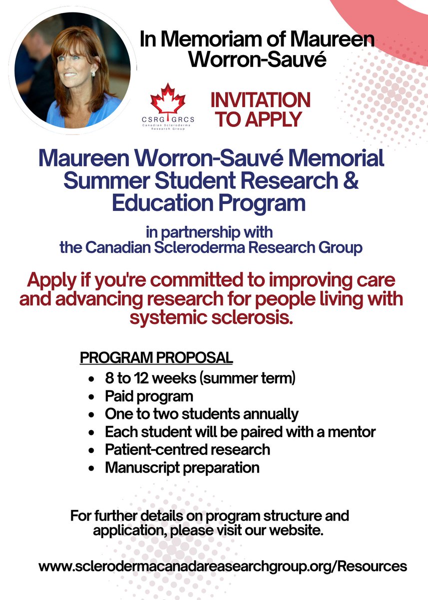 CSRG2022's tweet photo. We’re honoured to announce the Maureen Worron-Sauvé Memorial Summer Student Program  💙

Applications are now open—an opportunity to contribute to the important work Maureen cared so much about and help ensure her impact lives on. https://t.co/fF5BspT1o7