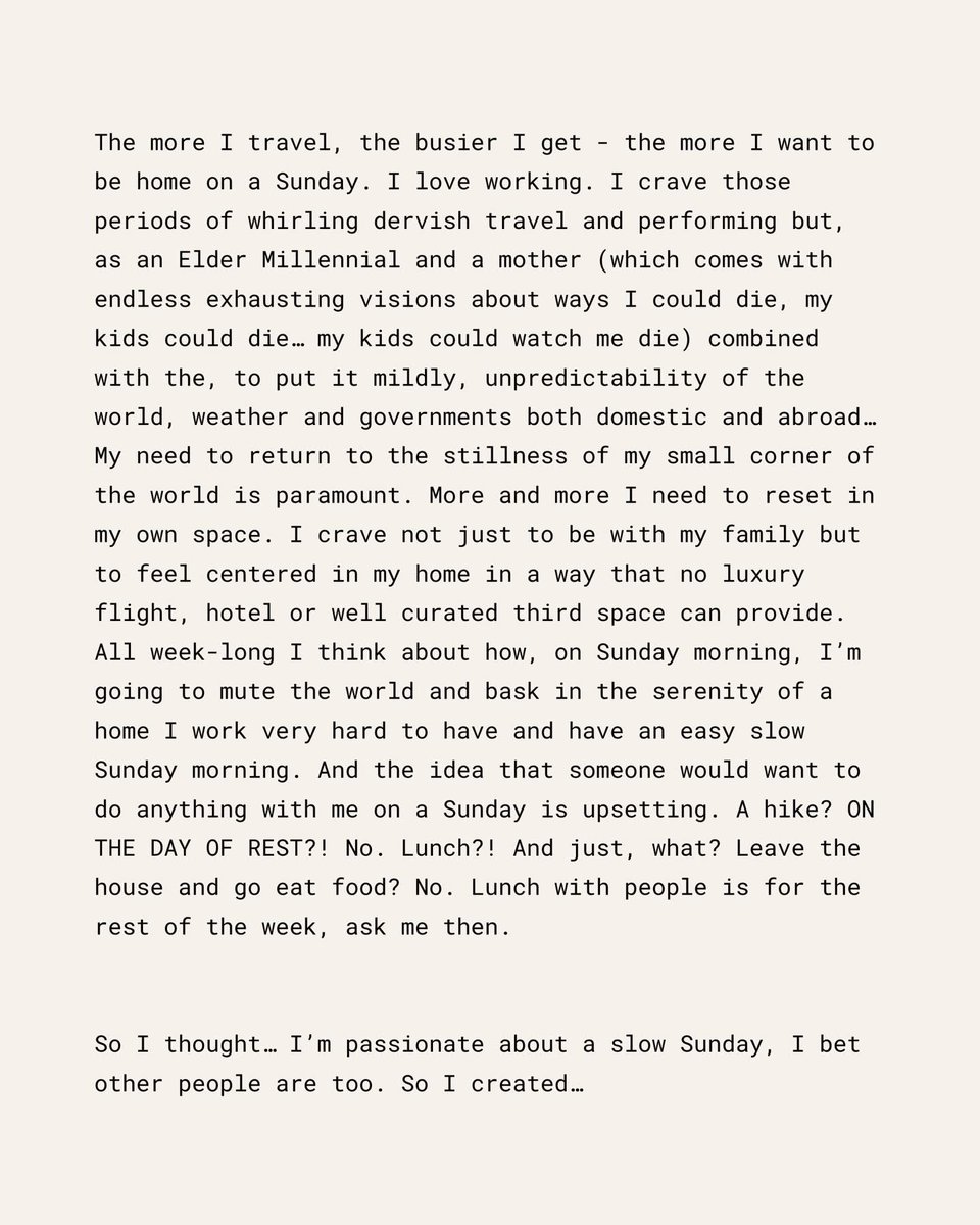 iliza's tweet photo. Welcome to slowSunday 🧦☕️🩵
I am so excited to share this fun project with you guys! Sign up to receive your slowSunday newsletter right to your inbox or as a text each week: https://t.co/XpP1IYuoIA https://t.co/QaGsJHPo2j