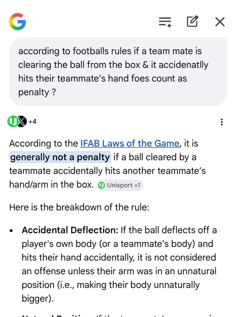 the_tech_007's tweet photo. @Kasemiireraquel U guys dont understand the football rules …that handball would clearly count is the opponet was the one trying to shoot the ball buh if a teammate is clearing it &amp; accidentally hits their teammates its not a penalty at all https://t.co/r58NWdLOKF