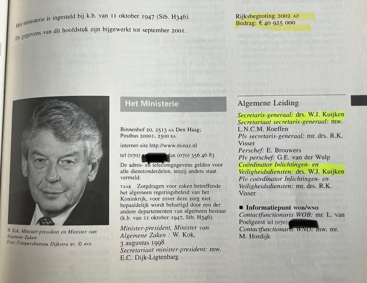 huig_plug's tweet photo. Wim Kuijken (huidige voorzitter van de kiesraad) was in 2002 de coördinator van ALLE GEHEIME DIENSTEN toen Pim Fortuyn werd vermoord. 
Kuijkens’ echtgenote Pien Zaaijer is de stille kracht achter koningin Máxima… https://t.co/4ATvtVCKn3