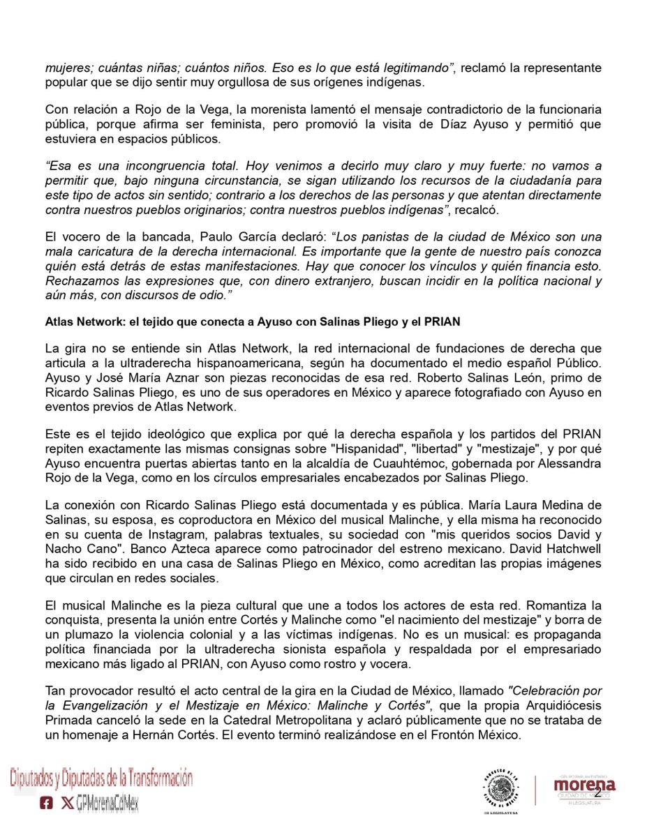 Grupo Parlamentario de Morena en Ciudad de México tweet media