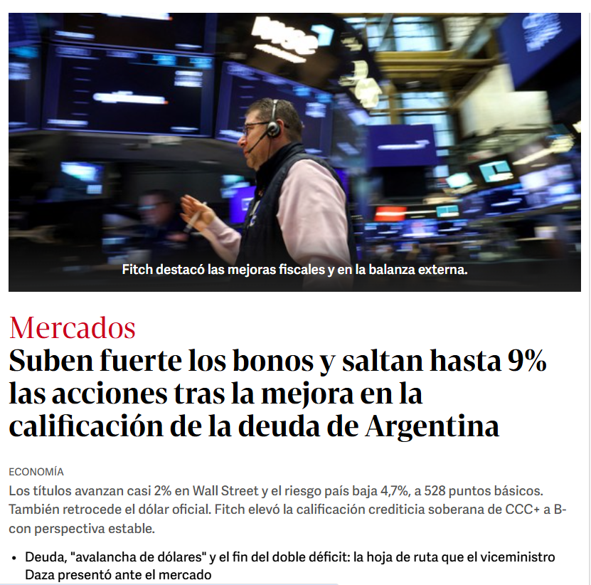 ArtemJoyero1's tweet photo. La bolsa vuela 9%, suben los bonos y se hunde el Riesgo Pais. Argentina esta entrando en la fase de la expansión económica mas grandiosa de los últimos 120 años y obviamente Milei en 2027 ganara en primera vuelta. Pero aun asi hay operadores tan boludos que venden que el "gobierno se va a caer", y encima hay gentuza de muy bajo IQ entre algunos kirchos, villarruelines y ciertas viudas negras del PRO que se lo creen!
