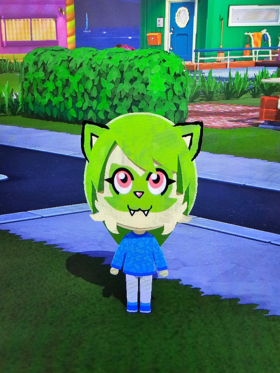 I made a Sprigatito Mii based on one I saw on Reddit 💜