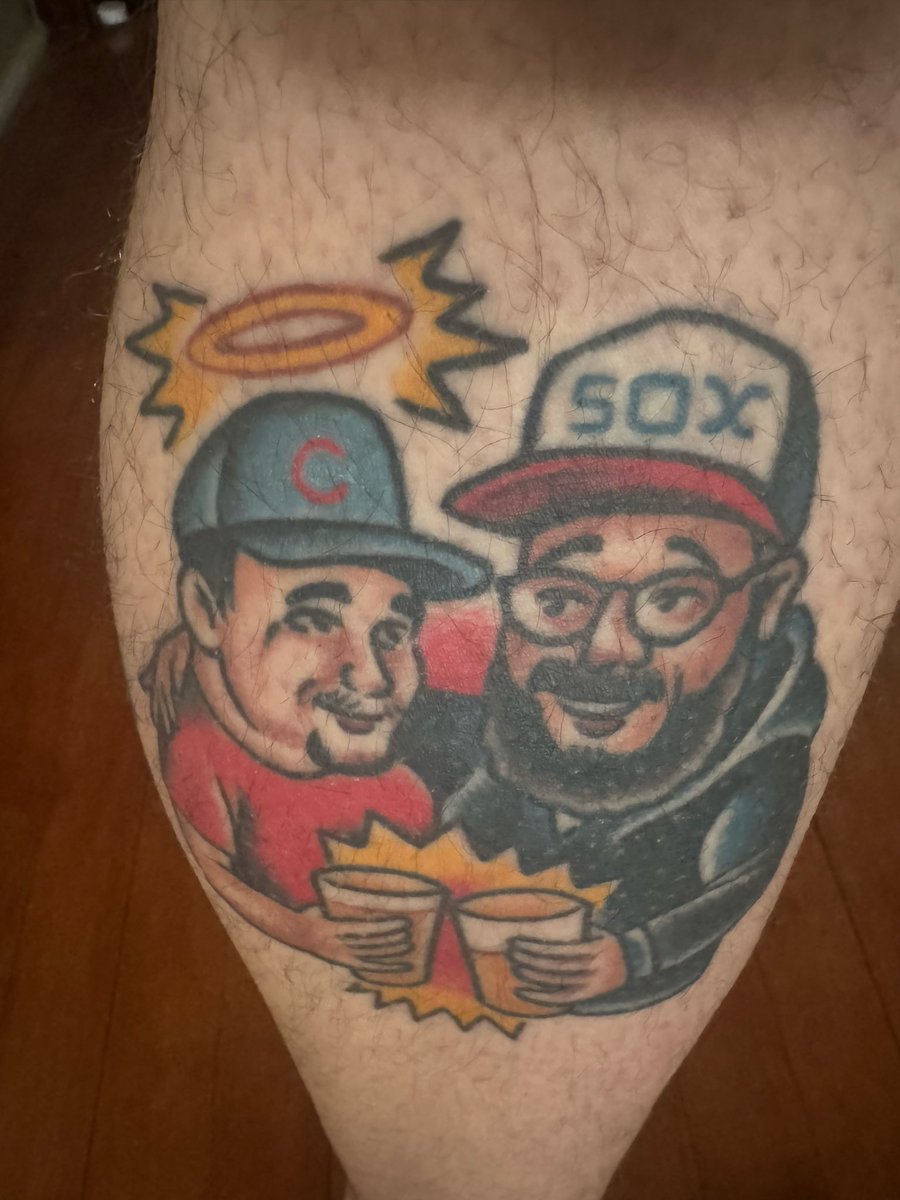 ChiHighEd's tweet photo. @chibbqk1ng One of my best friends was a cubs fan. Lost a bet to him where the loser had to get the other team’s logo tattooed. Sounds like he enjoyed life similarly to your homie and unfortunately led to him not being able to see the bet fulfilled. https://t.co/m3zMSHJkT3