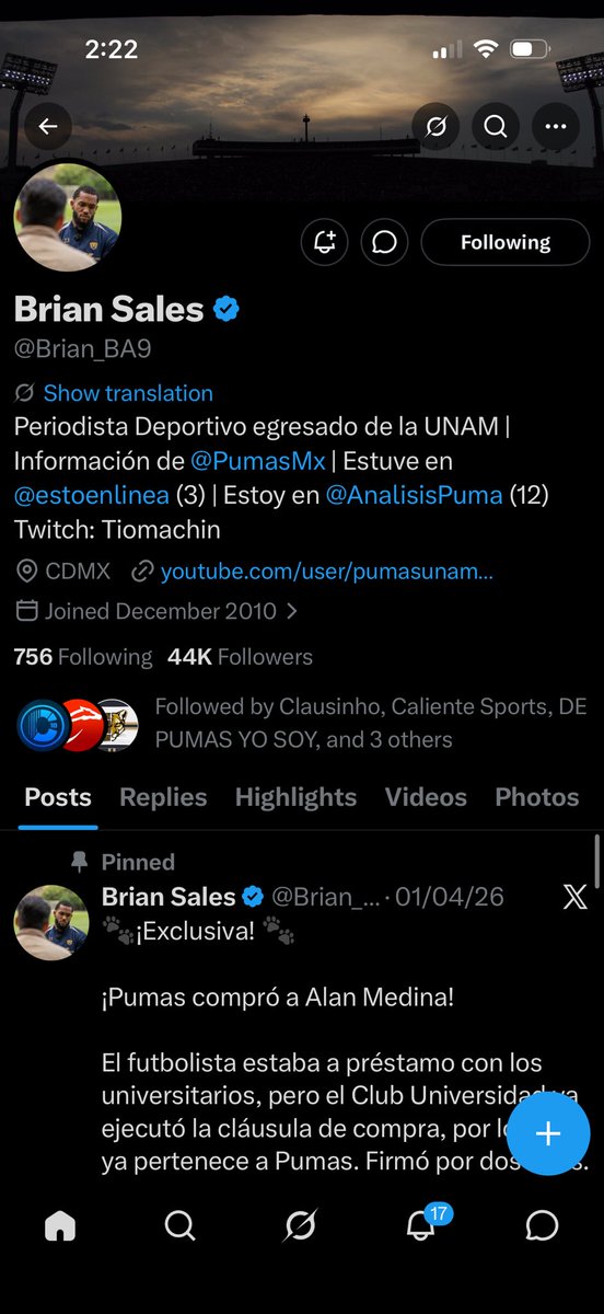 n0va_21's tweet photo. @Brian_BA9 @calientesports #MasAccionMasDiversion
Pronóstico 
Pumas 4 América 2

Vamos pumas carajoooooo https://t.co/LqiXh7hHHJ